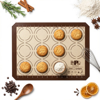 MATA SILIKONOWA DO PIECZENIA CIASTECZEK BEZ 40 x 30cm NIE PRZYWIERAJĄCA