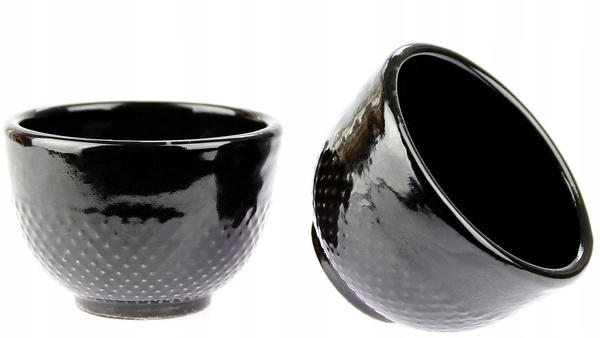 CZARKI ŻELIWNE 2 SZT ZESTAW ŻELIWNY DO HERBATY