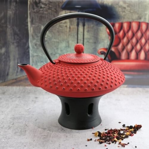 CZAJNIK ŻELIWNY ZAPARZACZ IMBRYK DO HERBATY I ŻIÓŁ