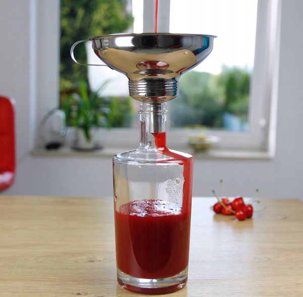 LEJEK KUCHENNY STALOWY DO SŁOIKÓW BUTELEK + SITKO