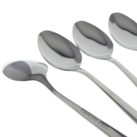 ŁYŻECZKI CZARNE ZESTAW DO KAWY ŁATTE DŁUGIE 6 szt