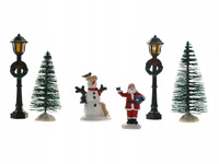 CHOINKA MIKOŁAJ OZDOBY ZIMOWE DEKORACJE ZESTAW