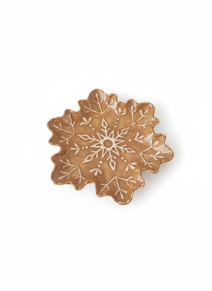 PATERA TALERZ ŚWIĄTECZNY DO PIERNIKÓW I SERWOWANIA DAŃ 21×16 CM CERAMIKA