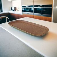 PÓŁMISEK SALATERKA TALERZ DO SUSHI SAŁATKOWY PROSTOKĄTNY CERAMICZNY 30 cm