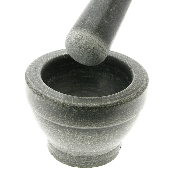 MOŹDZIERZ KUCHENNY Z TŁUCZKIEM KAMIENNY MARMUR