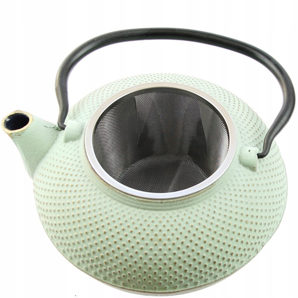 ŻELIWNY CZAJNIK 1,5L ZESTAW 4x CZARKI PODGRZEWACZ