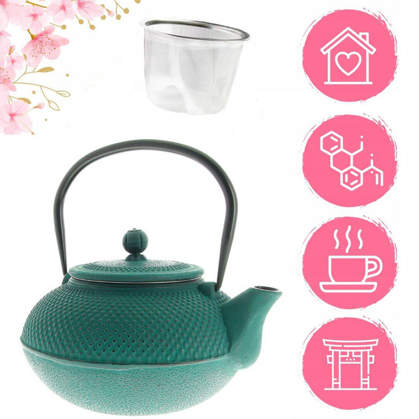 IMBRYK ZAPARZACZ ŻELIWNY Z SITKIEM DO ZIÓŁ HERBATY CZAJNIK 1.5 L ŻELIWO