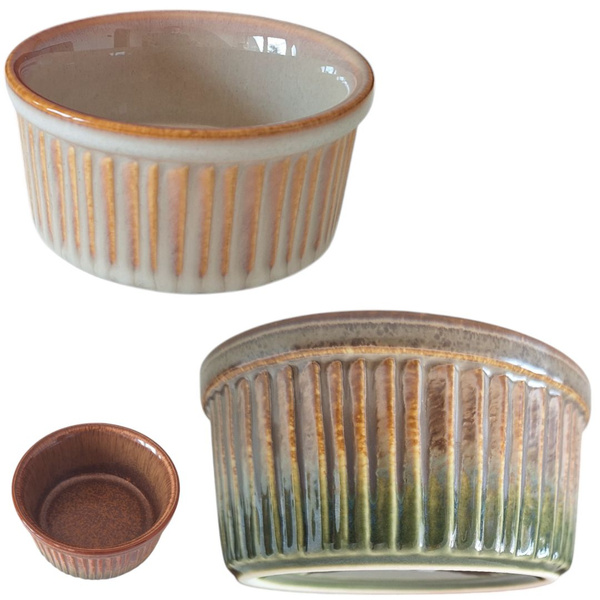 MISECZKA CREME BRULLE FOREMKA DO MUFFINEK DESERÓW DO ZAPIEKANIA CERAMICZNA