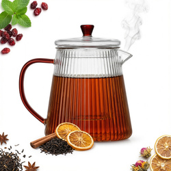 DZBANEK SZKLANY ZAPARZACZ DO HERBATY Z FILTREM 1L DZBANEK DO WODY KAWY HOT