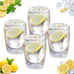 SZKLANKI TERMICZNE DO ESPRESSO KAWY 4SZT. 75ML