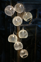 LEDOWE LAMPKI KULE LED 10 DIOD COTTON METALOWE