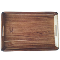 TACA ŚNIADANIOWA TACKA DREWNIANA DESKA DO SERWOWANIA PODAWANIA 38x26x4,9cm