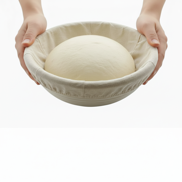 KOSZYK RATAN FORMA DO WYRASTANIA CIASTA NA CHLEB 21 CM + WOREK