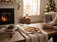 TALERZ PATERA ŚWIĄTECZNYA DO PIERNIKÓW I SERWOWANIA DAŃ 25X 21cm CERAMIKA