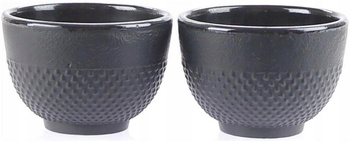 CZARKI ŻELIWNE 2 SZT ZESTAW ŻELIWNY DO HERBATY