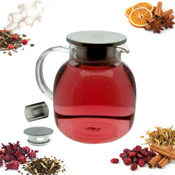 DZBANEK SZKLANY DO WODY SOKU HERBATY KAWY HOT 1.2L