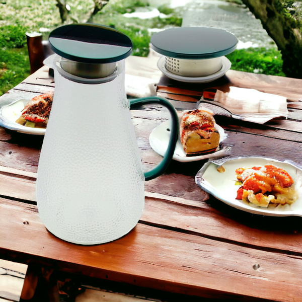 DZBANEK SZKLANY NA NAPOJE HERBATĘ KAWE HOT 2L WODY SOKU 22,6 CM