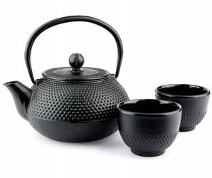 CZAJNIK ŻELIWNY DO HERBATY ZESTAW CZARKI ŻELIWNE