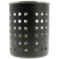 POJEMNIK NA SZTUĆCE ORGANIZER KOSZYK CZARNY STAL