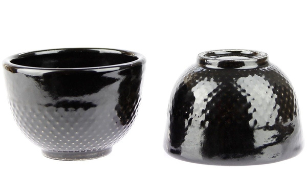 CZARKI ŻELIWNE 2 SZT ZESTAW ŻELIWNY DO HERBATY