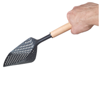 SZUMÓWKA ŁYŻKA CEDZAKOWA NYLON DREWNO 36 CM DO KLUSEK I PIEROGÓW ODCEDZANIA