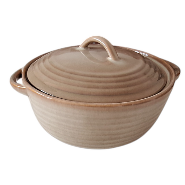WAZA DO ZUPY GARNEK 2L CERAMICZMY Z POKRYWKĄ DO PIECZENIA CHLEBA 23 cm