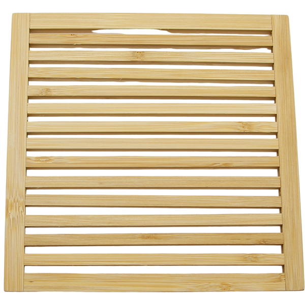 PODSTAWKA BAMBUSOWA POD GORĄCY GARNEK CZAJNIK PODKŁADKAD REWNIANA 20x20 cm