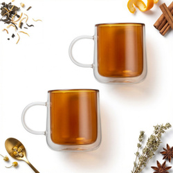 SZKLANKI TERMICZNE 250ml DO KAWY HERBATY 2 szt