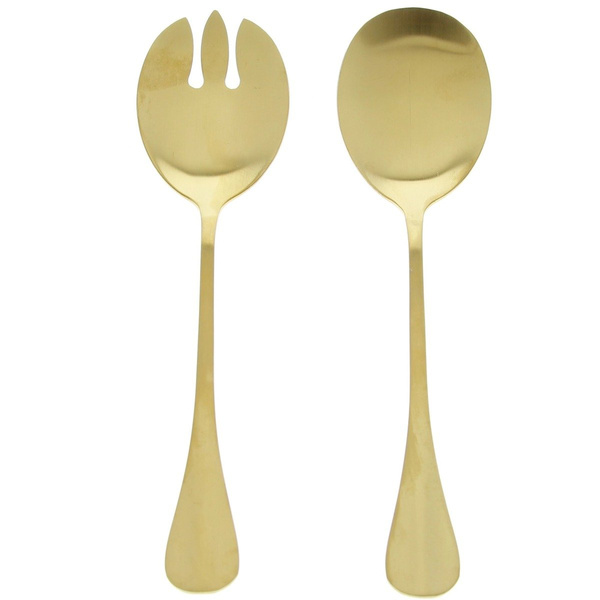 ŁYŻKI ŁYŻKA DO SAŁATEK ZESTAW IMITACJA ZŁOTA