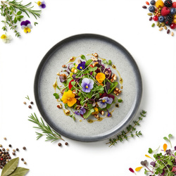 TALERZ CERAMIKA LUNA LINE 30 CM OKRĄGŁY DUŻY DO SERWOWANIA