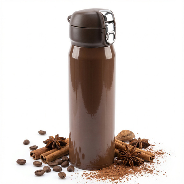 TERMOS KUBEK TERMICZNY PODRÓŻNY STALOWY 400ml