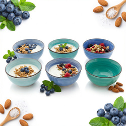 MISKI TALERZE DO ZUPY OBIADOWE ZESTAW DLA 6 OSÓB MISECZKA 500ML