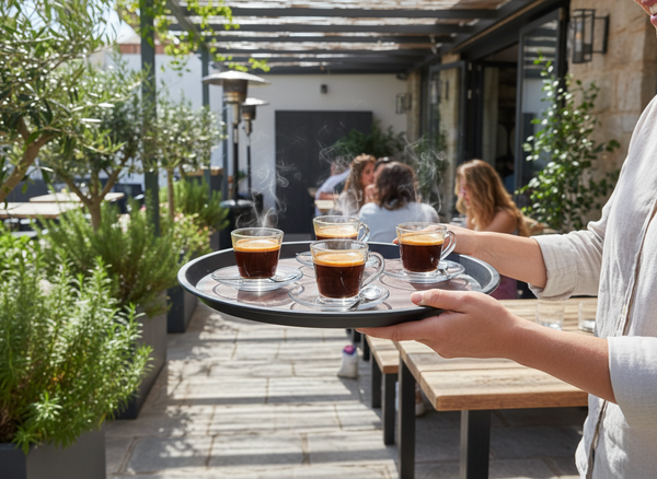TACA KELNERSKA KUCHENNA ANTYPOSLIZGOWA CZARNA 41 cm DO SERWOWANIA PODAWANIA