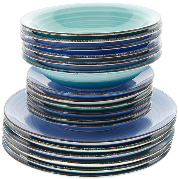 TALERZE ZESTAW OBIADOWY SERWIS 18 el TALERZY