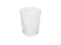 SZKLANKA DO WODY GRINKÓW SOKU 250ml WZÓR PLASTRA DREWNA ARBRE PRZEZROCZYSTY