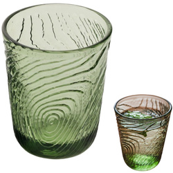 SZKLANKA DO WODY GRINKÓW SOKU 250ml WZÓR PLASTRA DREWNA ARBRE ZIELONA GREEN