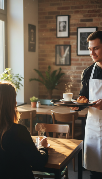 TACA KUCHENNA KELNERSKA ANTYPOŚLIZGOWA IMITACJA DREWNA BRĄZ OKRĄGŁA 36 cm