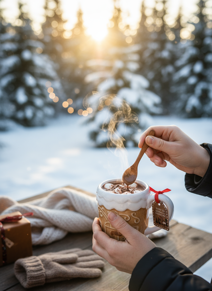 KUBEK DO GORĄCEJ CZEKOLADY BIAŁY 400 ML BŁYSZCZĄCY DO PICIA ZMYWARKA 10×9,5