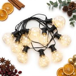 GIRLANDA OGRODOWA Z ŻARÓWKAMI LED BALKON TARAS