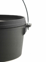 KOCIOŁEK GARNEK ŹELIWNY GAR MYŚLIWSKI Z POKRYWKĄ