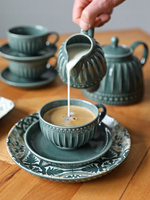 Ceramiczny DZBANEK DO ŚMIETANKI linia MOSAIQUE OLIVE mlecznik 200ml