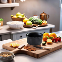 CERAMICZNE MISECZKI DO CRÈME BRÛLÉE 8SZT + OPALARKA CZARNA ZESTAW