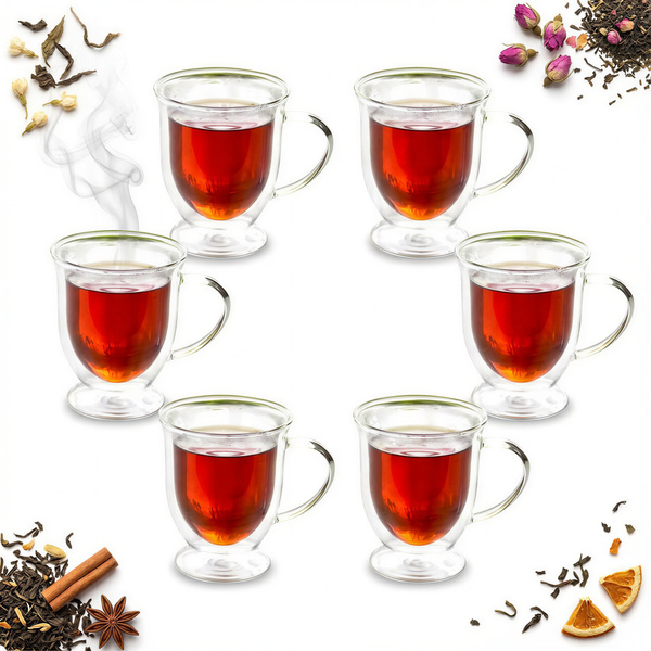 SZKLANKI TERMICZNE 300ml DO KAWY HERBATY 6SZT