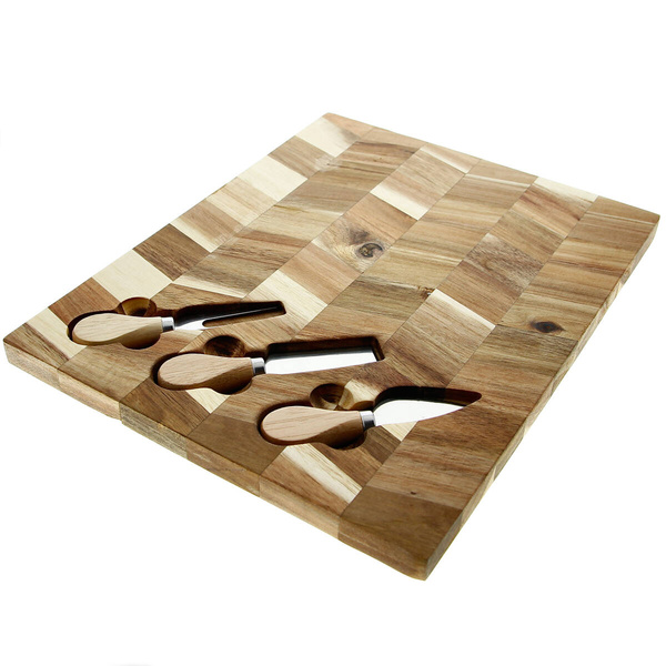 DESKA DREWNIANA TALERZ AKACJA DO SERWOWANIA SERA DAŃ PRZEKĄSEK DO KROJENIA