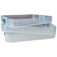 POJEMNIKI ORGANIZER PUDEŁKO POZIOMOWE DO PIEROGÓW WĘDLIN SERÓW ZESTAW 3W1