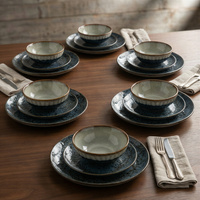 SERWIS OBIADOWY KOMPLET TALERZY 18EL. ZASTAWA OBIADOWA ZESTAW NA 6 OSÓB