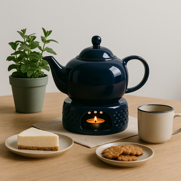 DZBANEK APARZACZ CERAMICZNY DO HERBATY 1L Z PODWÓJNYM FILTREM I SITKIEM