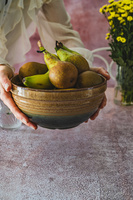 MISKA CERAMICZNA SAŁATKOWA DUŻA 2L OMBRE 22 CM MISA DO ZUPY RAMEN NA OWOCE