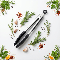 SZCZYPCE KUCHENNE SILIKONOWE 27 CM DO GRILLA MIĘSA OBRACANIA ŁAPKI