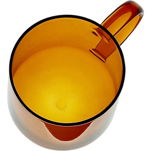 SZKLANKA SZKLANA KUBEK DO KAWY I HERBATY 310 ml. 8,7 cm BURSZTYNOWA